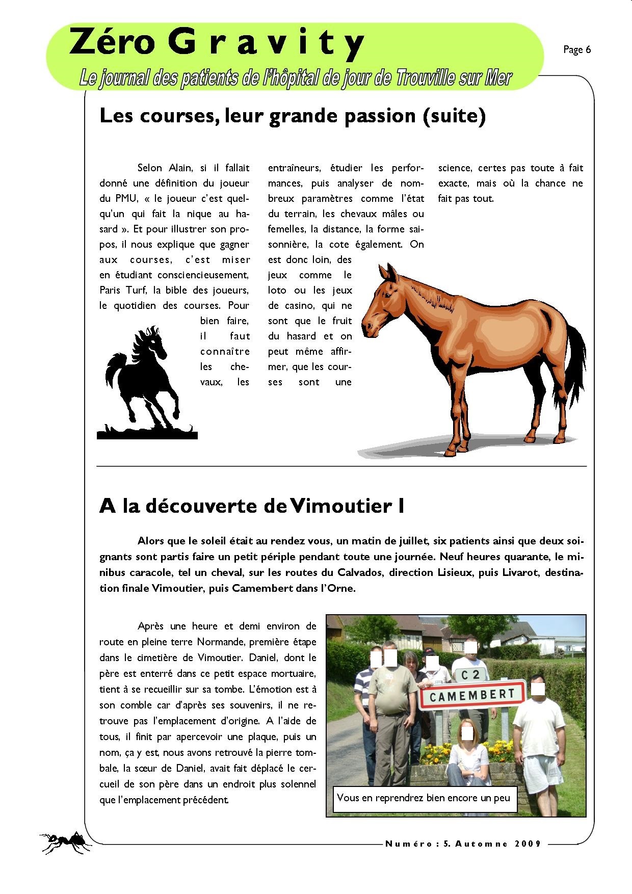 Zéro Gravity, le journal des patients de l'hôpital de jour de Trouville sur Mer