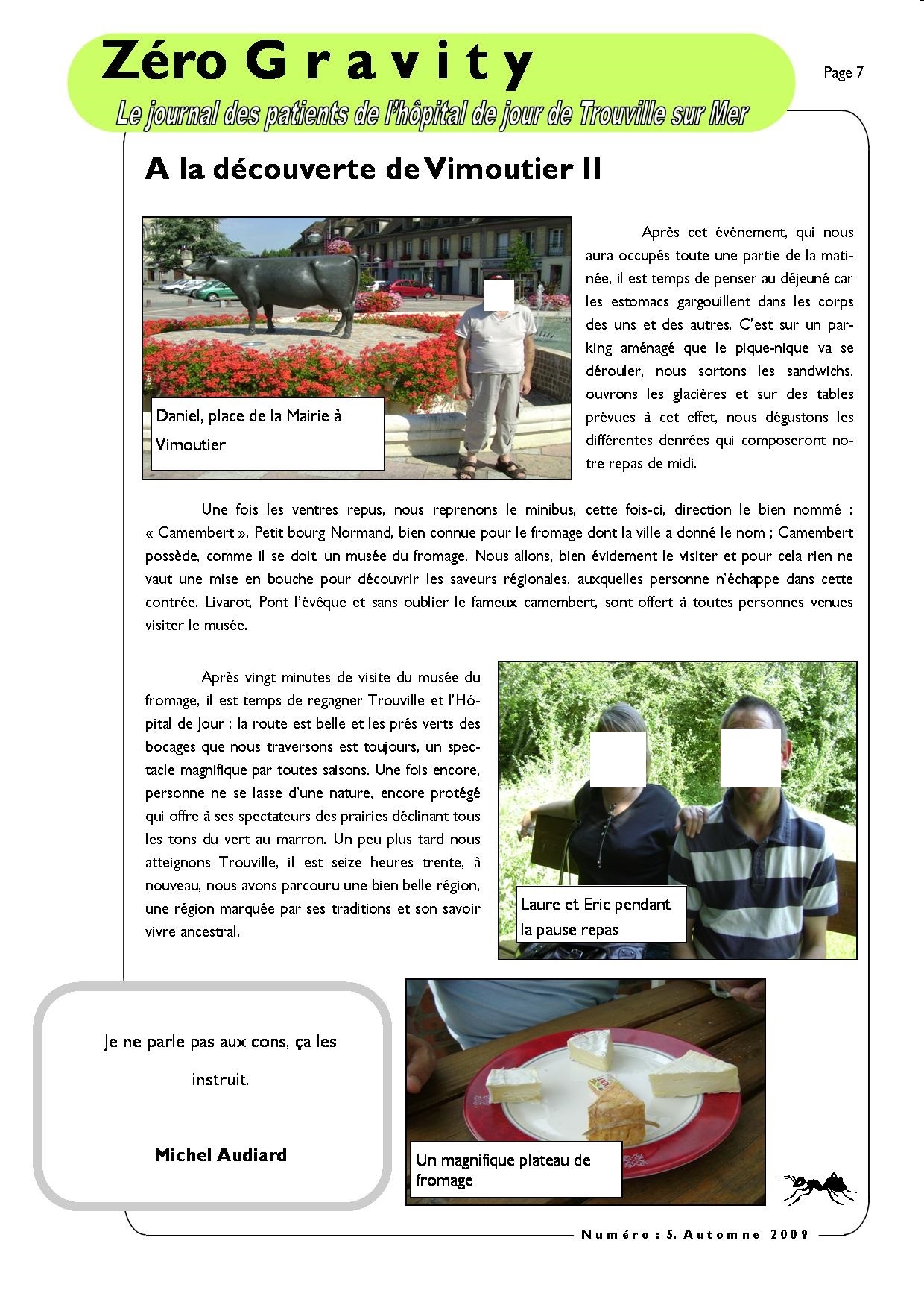 Zéro Gravity, le journal des patients de l'hôpital de jour de Trouville sur Mer