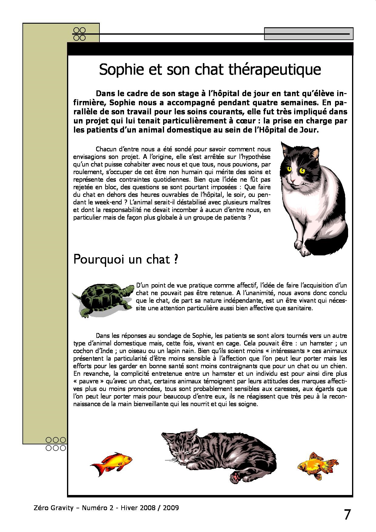 Zéro Gravity, le journal des patients de l'hôpital de jour de Trouville sur Mer