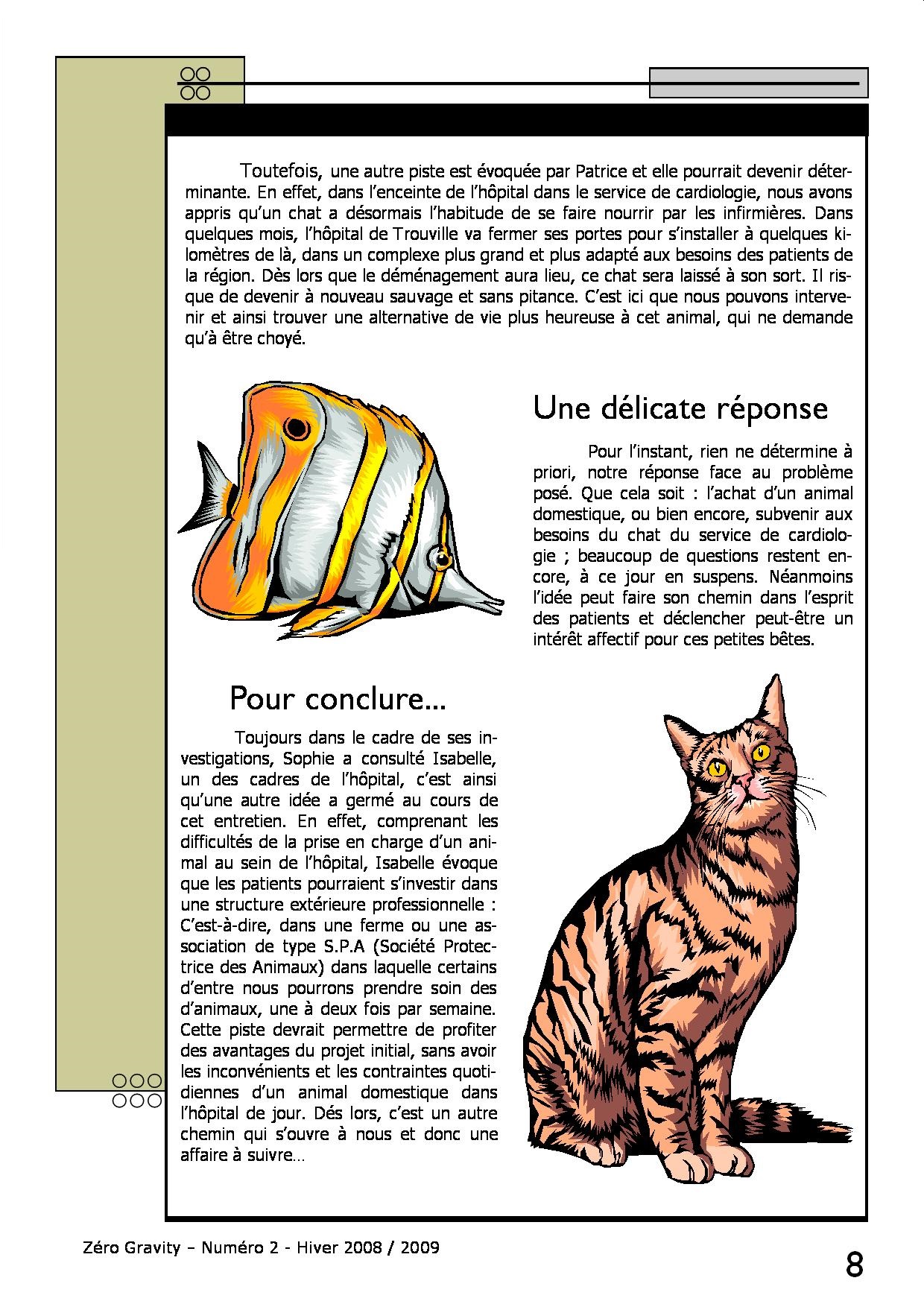 Zéro Gravity, le journal des patients de l'hôpital de jour de Trouville sur Mer