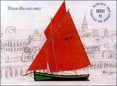 Les diff�rents couleurs du crevettier Trouvillais